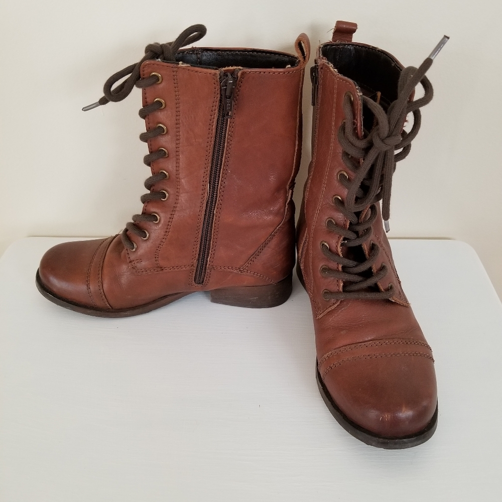 Call It Spring brown combat boots - size 5